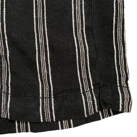 Briggs Black White Shorts Tasseled Drawstring High Rise Pockets Small S - Picture 10 of 16